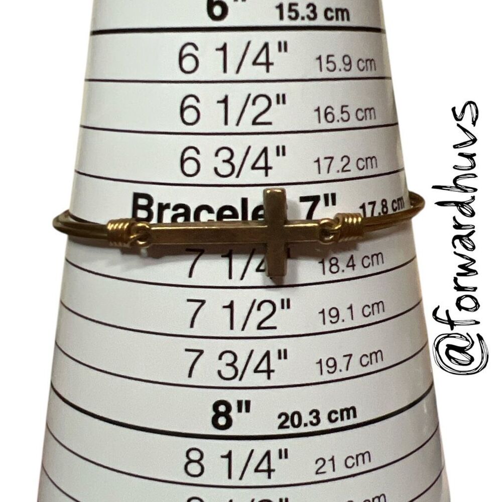 Luca & Danni Cross Bangle Bracelet - Picture 8 of 9